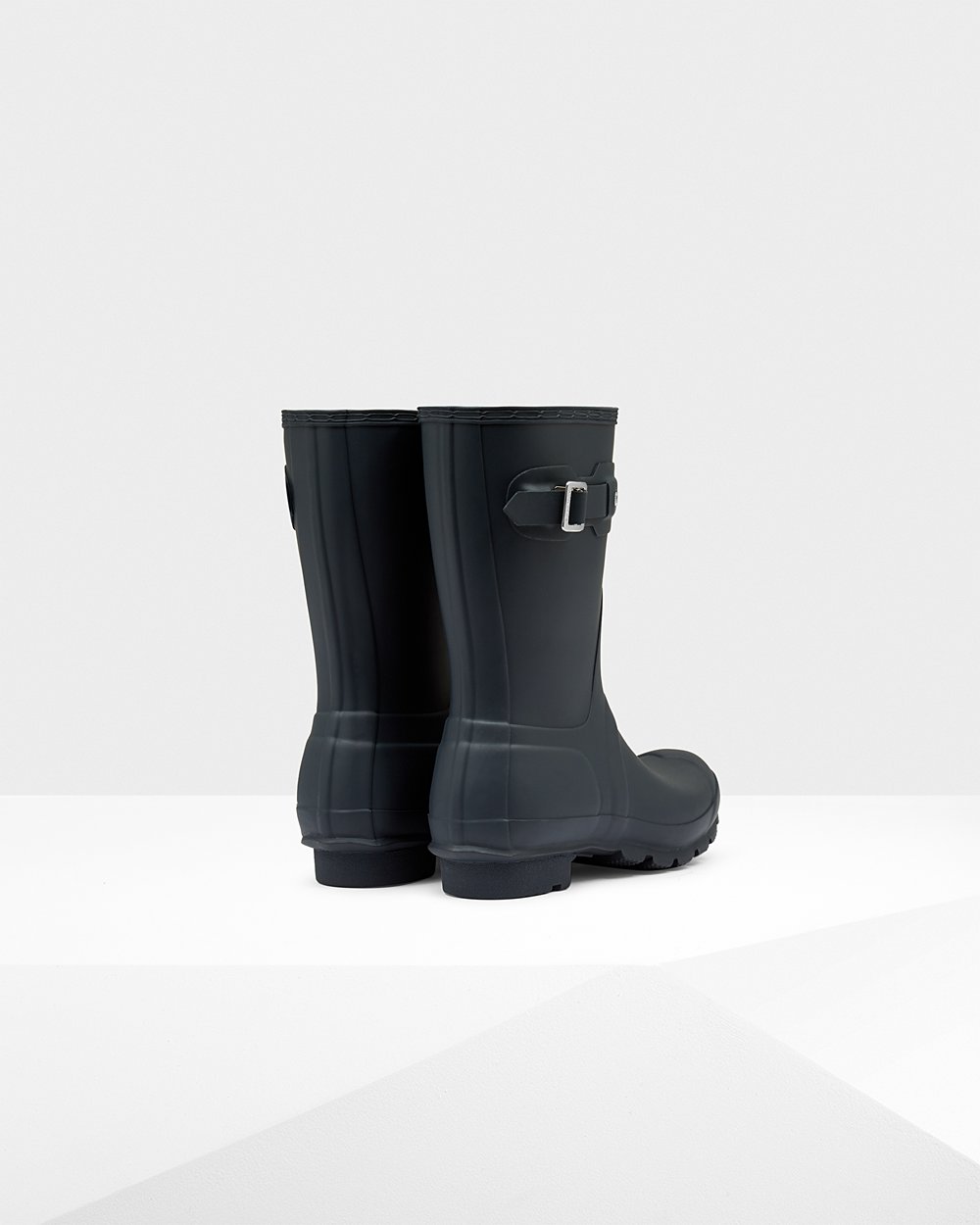 Botas de Lluvia Cortas Hunter Mujer - Original - Azul Marino - ZHDFNMT-67